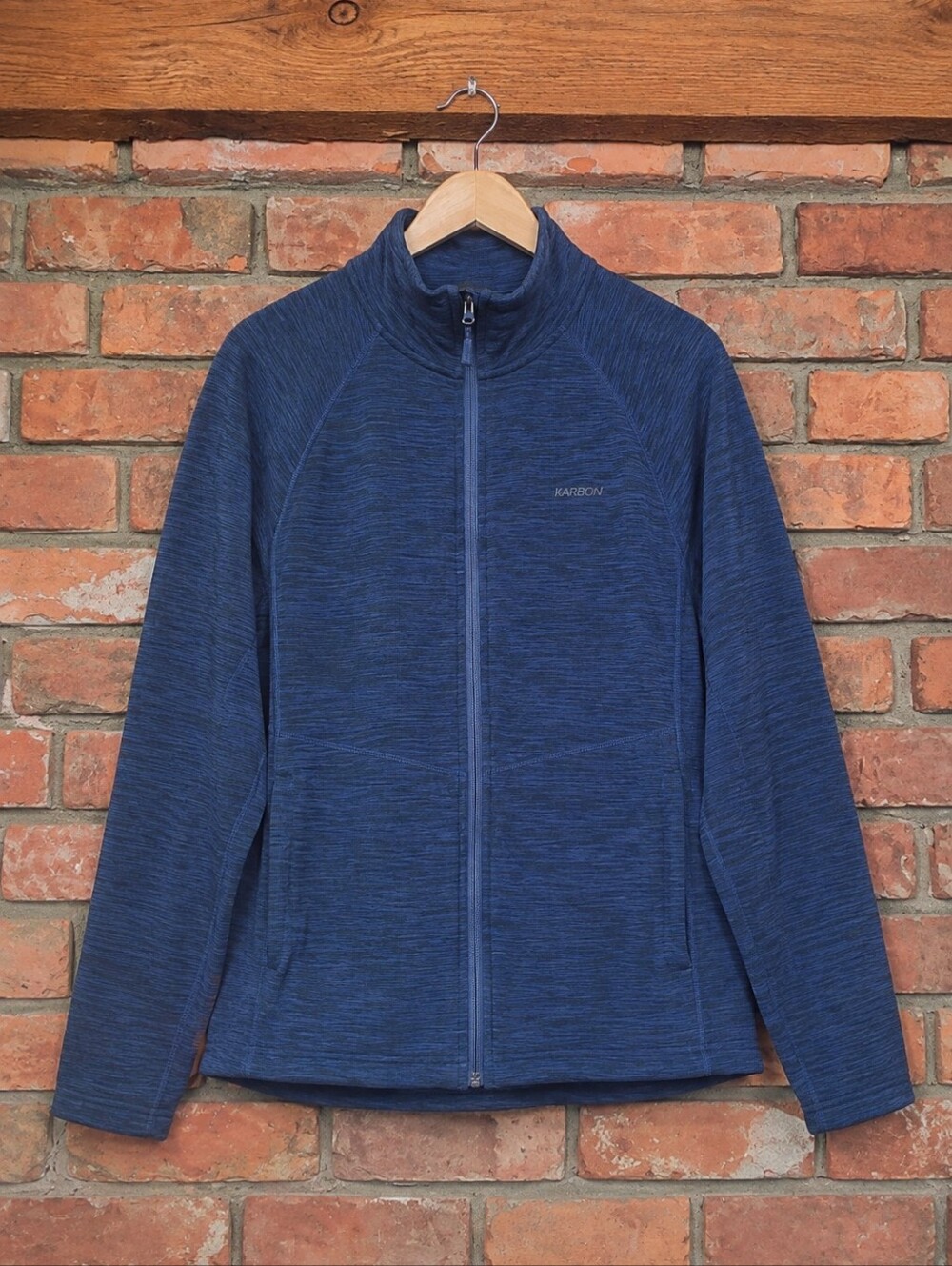 🇨🇦 Karbon Navy Blue Full Zip Fleece Jacket XXL Athletic Performance Layer